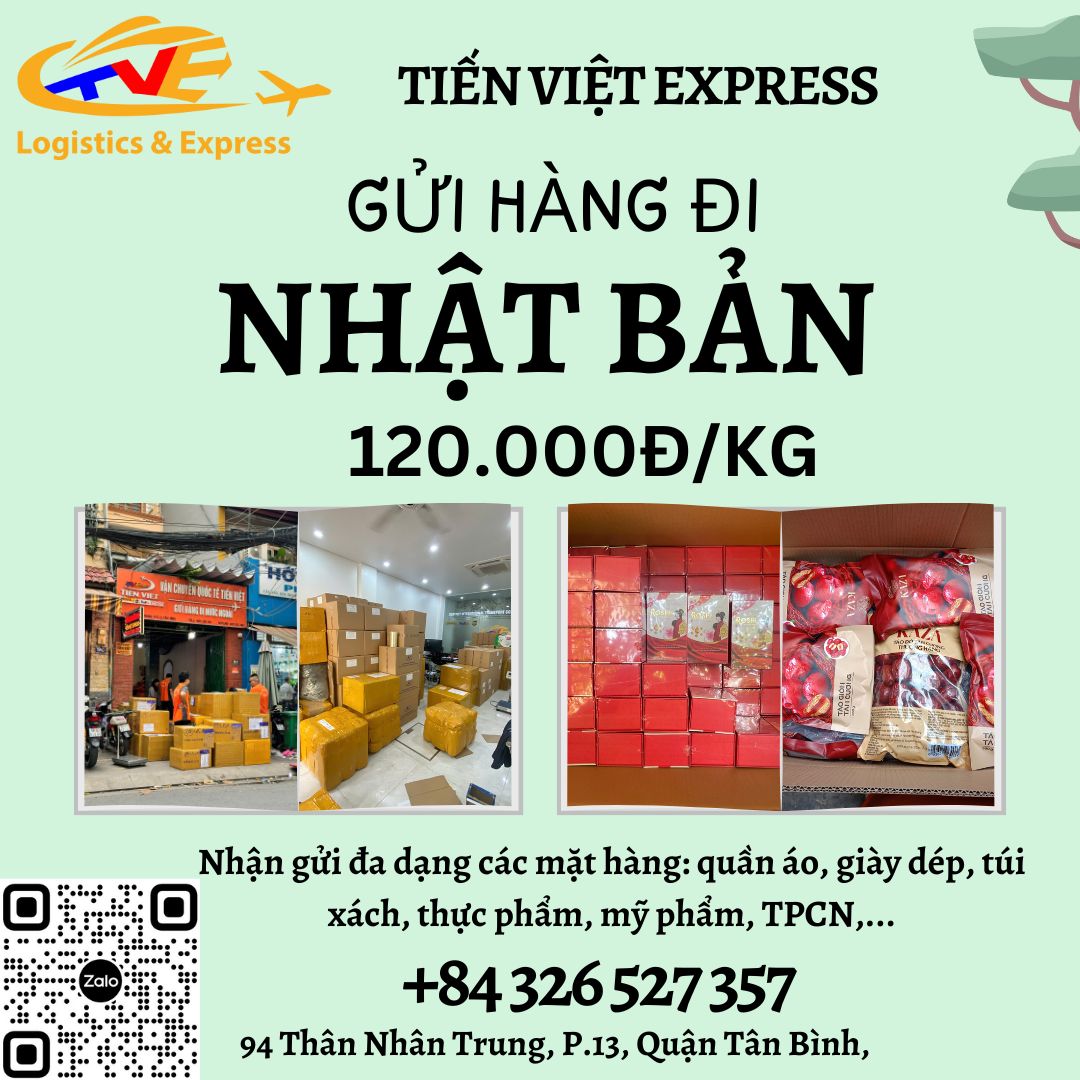 Gửi hàng đi Nhật Bản   - Tiến Việt Express